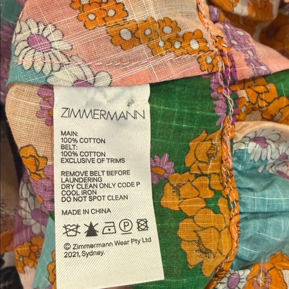 Zimmermann Lola Frill Picnic Midi Dress - Picture 9 of 9